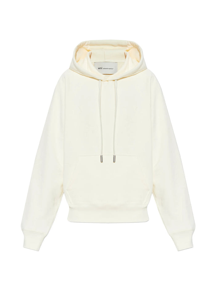 Ami Paris H Beige Hoodie