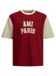 Ami Paris Crewneck T-Shirt With Logo
