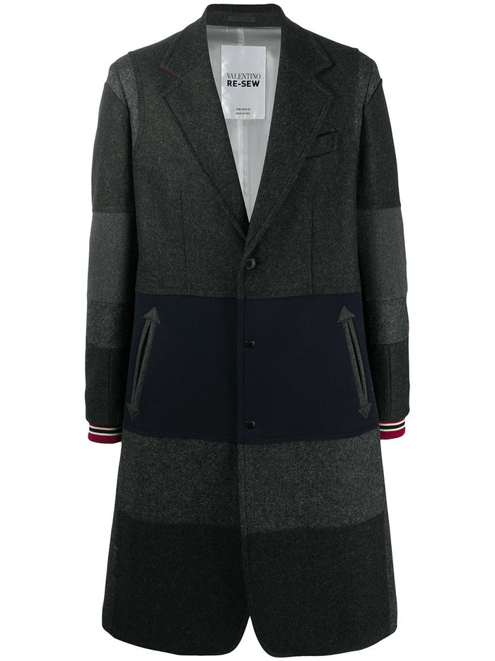 Valentino Uv0cad906ta Stripes Coat