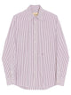 Valentino Garavani Valentino Cotton Poplin Striped Shirt With Vlogo Embroidery