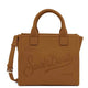 Mc2 Saint Barth Brown Debossed Logo Shoulder Bag