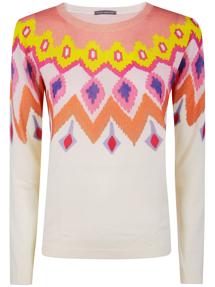 In Bed With You Boatneck Printed Jumper