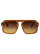 Victoria Beckham Honey Brown Horn Acetate Sunglasses