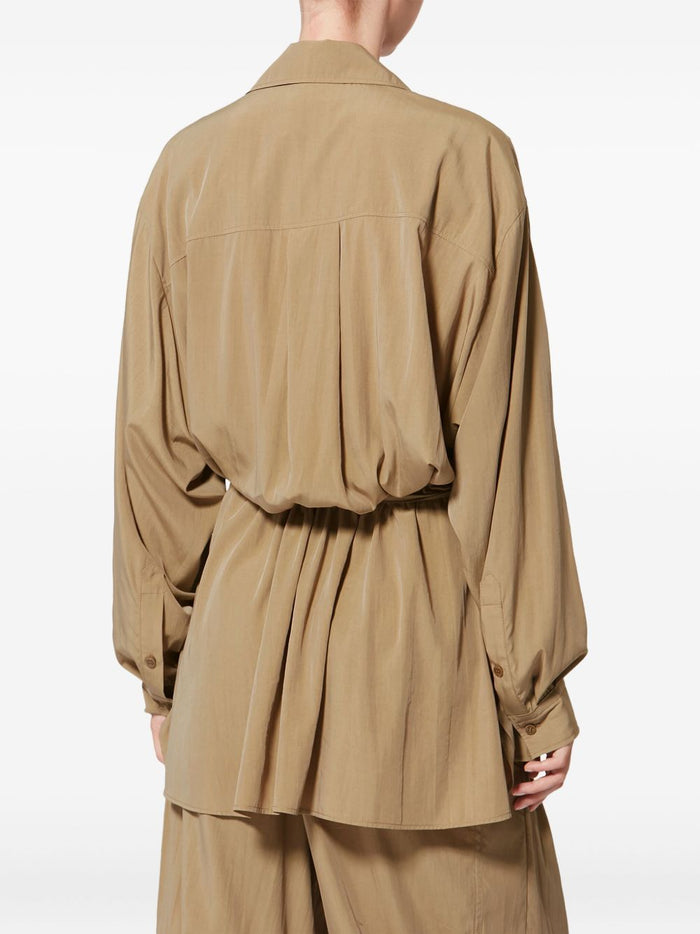 Isabel Marant Keren Short Khaki Shirt Dress