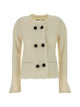 Isabel Marant Suely Bouclé Jacket With Fringed Trim In Ecru