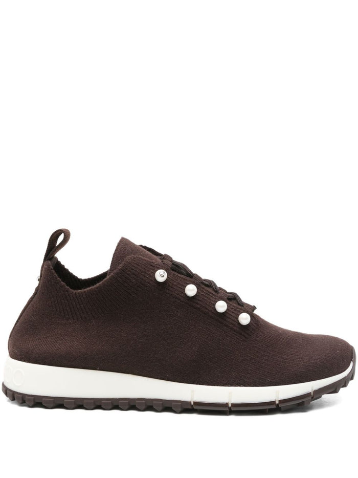 Jimmy Choo Veles Pearl Embellished Sneakers