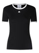 Courregès Black Cotton T-Shirt