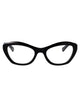 Valentino Garavani Black Black Transparent Acetate Glasses