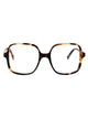 Valentino Garavani Havana Havana Transparent Acetate Glasses