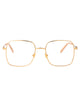 Valentino Garavani Gold Gold Transparent Metal Glasses