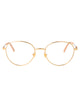Valentino Garavani Gold Gold Transparent Metal Glasses