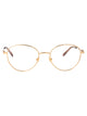 Valentino Garavani Gold Gold Transparent Metal Glasses
