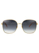 Valentino Garavani Gold Gold Grey Metal Sunglasses