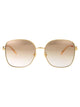 Valentino Garavani Gold Gold Pink Metal Sunglasses