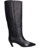 Ash Black Leather Boots