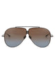 Valentino Garavani Blak Rhodium Titanium Sunglasses