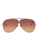 Valentino Garavani Light Gol Titanium Sunglasses