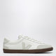 Veja Volley Sneakers In White Leather And Light Beige Suede