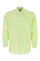 House Of Sunny Acid Green Poplin Vito Shirt