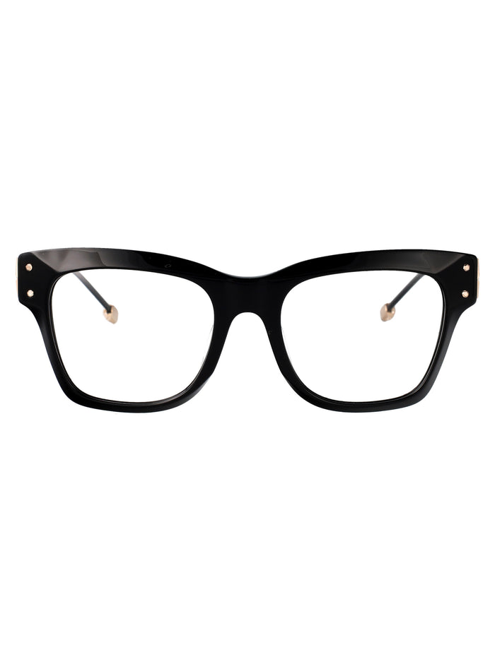 Philipp Plein Black Acetate+Metal Glasses