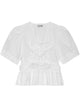 Ganni Washed Tie Strap Blouse