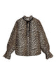Ganni Leopard Print Blouse