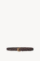 The Row Dark Brown Braided Leather Belt