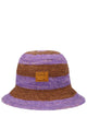 Paul Smith Purple Raffia Hat