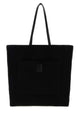 The Row Black Canvas Tori Shopping Bag