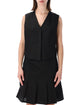 Our Legacy Our Legacy Soot Black Linen Blend Waistcoat