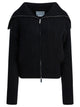Sa Su Phi Black Cashmere Alpaca Coat
