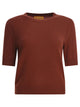 Guest In Residence Brown Cashmere T-Shirt