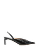 Tom Ford Julienne Semi Shiny Python-Effect Leather Slingback Pumps