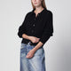 Our Legacy Black Alpacablend Polo Cardigan