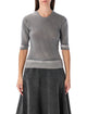 Our Legacy Our Legacy Dual Grey Spray-Dye Wool Knit Top