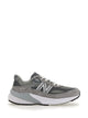 New Balance Grey Mesh Suede Sneakers