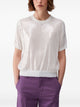 Liu Jo White Sequin Embroidery Sweater