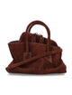 The Attico The Attico "La Passeggiata Mini" Suede Top Handle