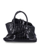 The Attico The Attico Croc-Print Leather Top Handle "La Passeggiata Mini"