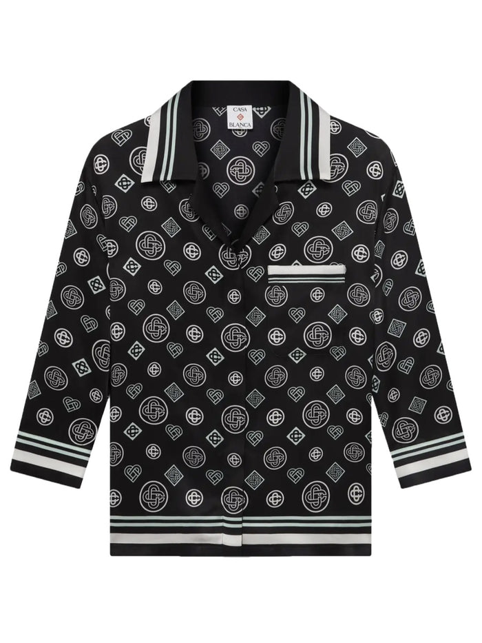 Casablanca Black Silk Shirt