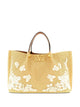 Valentino Garavani Vlogo Signature Medium Rafia Tote