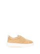Santoni Pink Cotton Sneaker