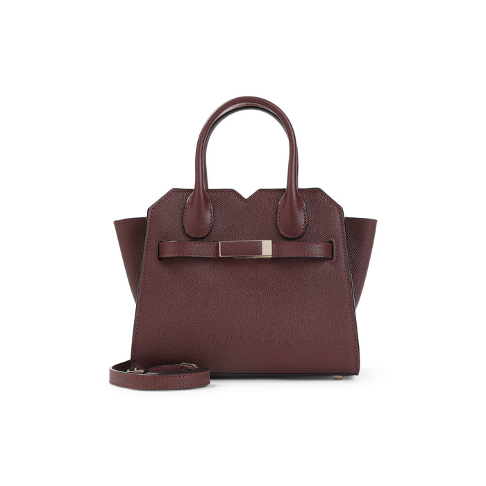 Valextra Amaranto Calf Leather Milano Micro Bag