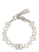 Dolce & Gabbana Bracelet With Rhinestones And Logo
