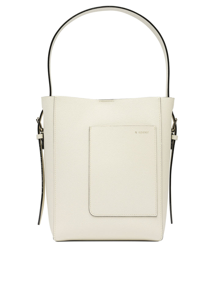 Valextra White Calf Leather Handbag