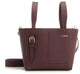 Valextra Red Pebbled Gold Tone Buckle Bag