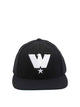 Willy Chavarria Black Polyester Baseball Cap