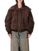 The Attico The Attico Suede Bomber Jacket