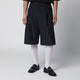 Willy Chavarria Black Wide Cotton Bermuda Shorts