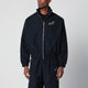 Willy Chavarria Pinstripe Zip-Up Jacket With Logo Embroidery